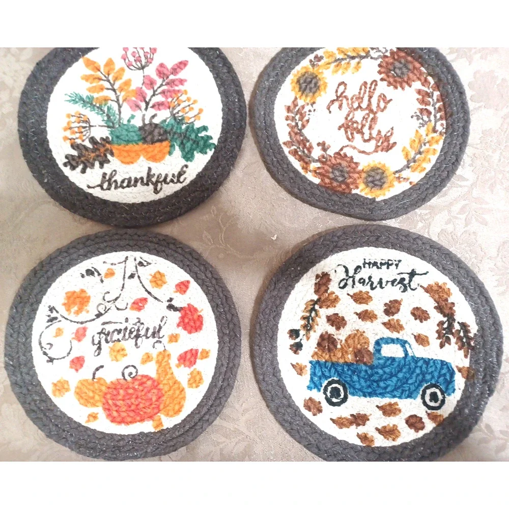 4 VTG Fall Autumn Harvest, Thankful, Hello 9